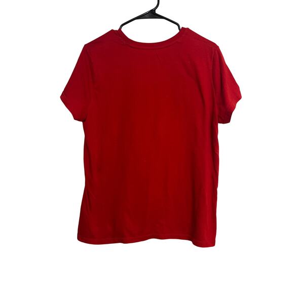 Feliz Navidad Christmas Wonder Nation Sleepwear Shirt Womens Size Large Red - Picture 2 of 3